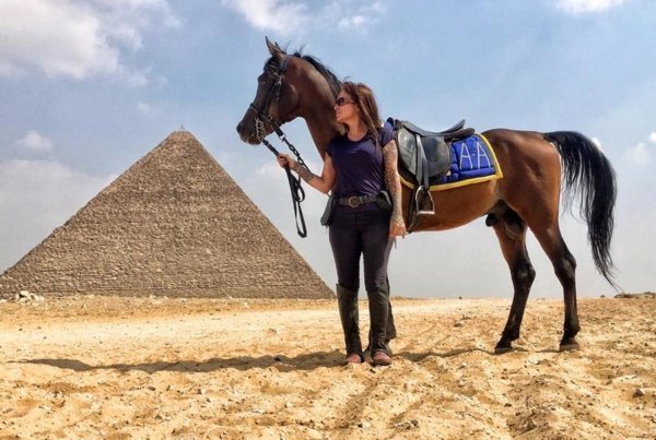 Horse riding in Giza Pyramids