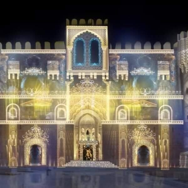 Alexandria sound and light show at the citadel of qaitbay