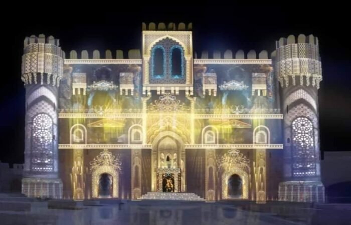 Alexandria sound and light show at the citadel of qaitbay