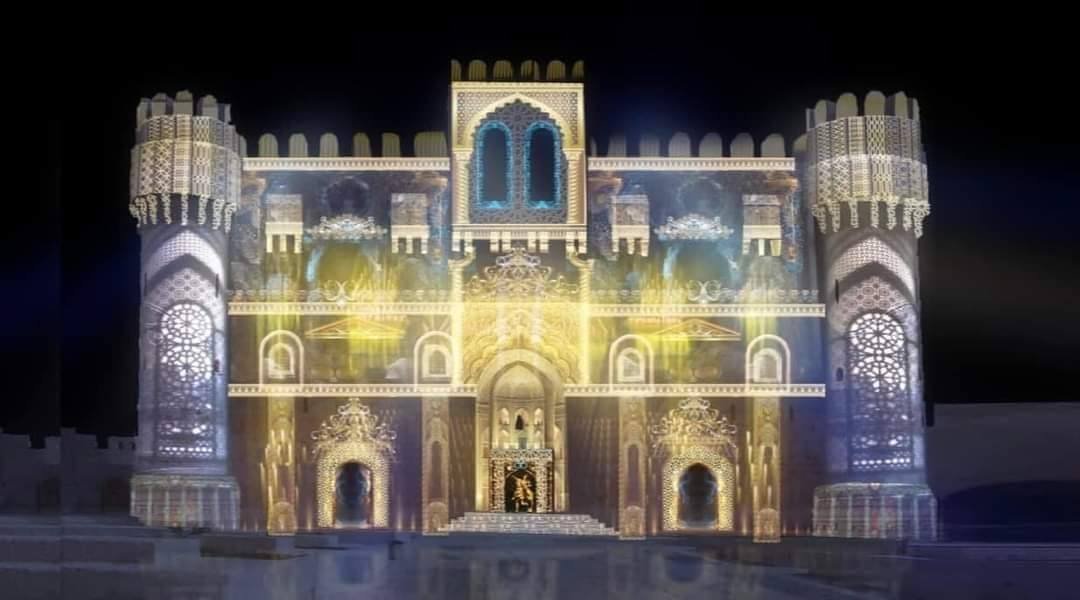 Alexandria sound and light show at the citadel of qaitbay