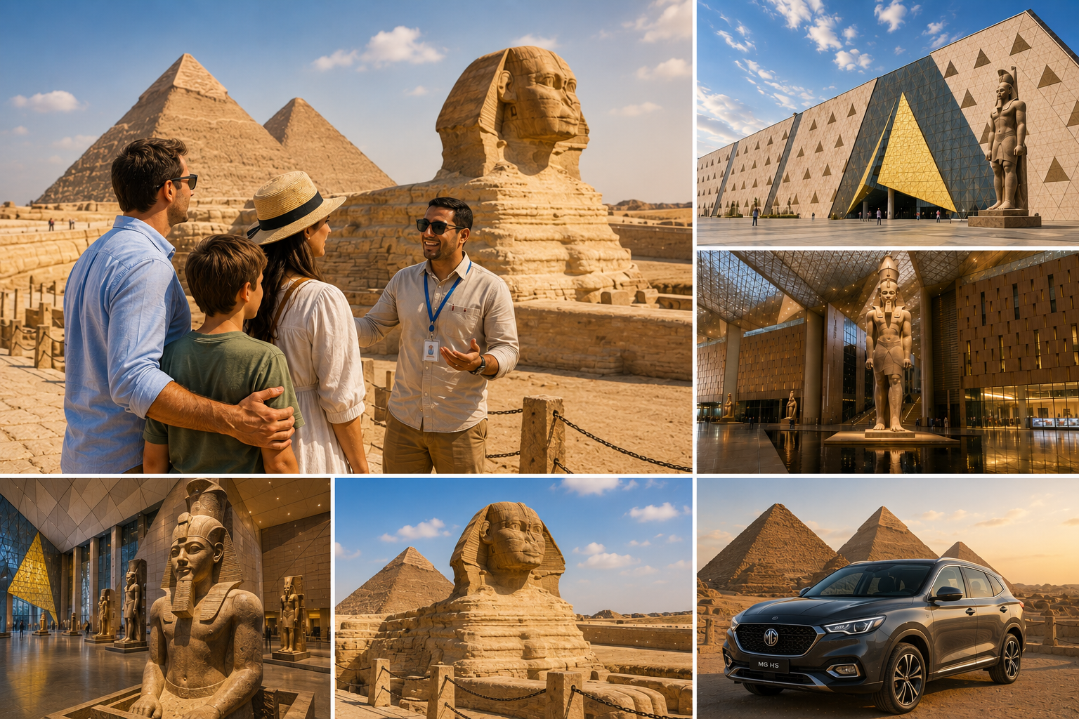 Giza Pyramids & Grand Egyptian Museum Tour from Alexandria Port